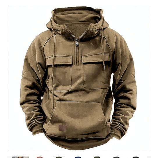 Men’s Zip-Up Hoodie Casual Sweatshirt