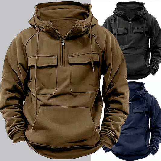 Men’s Zip-Up Hoodie Casual Sweatshirt